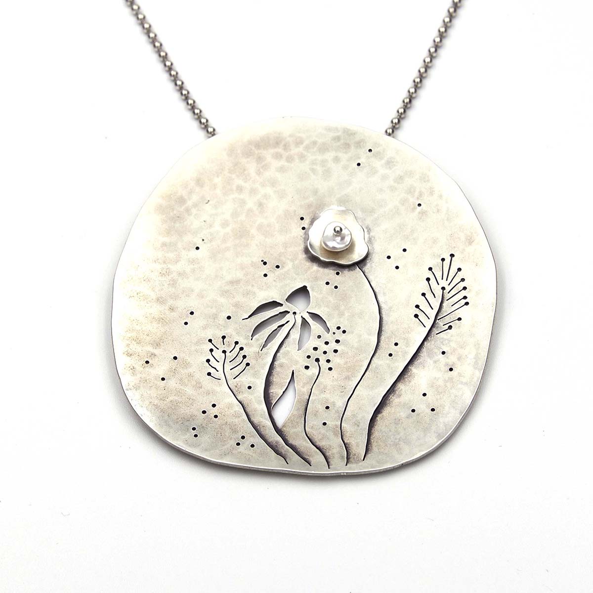 Pearl Garden - Pendant Brooch