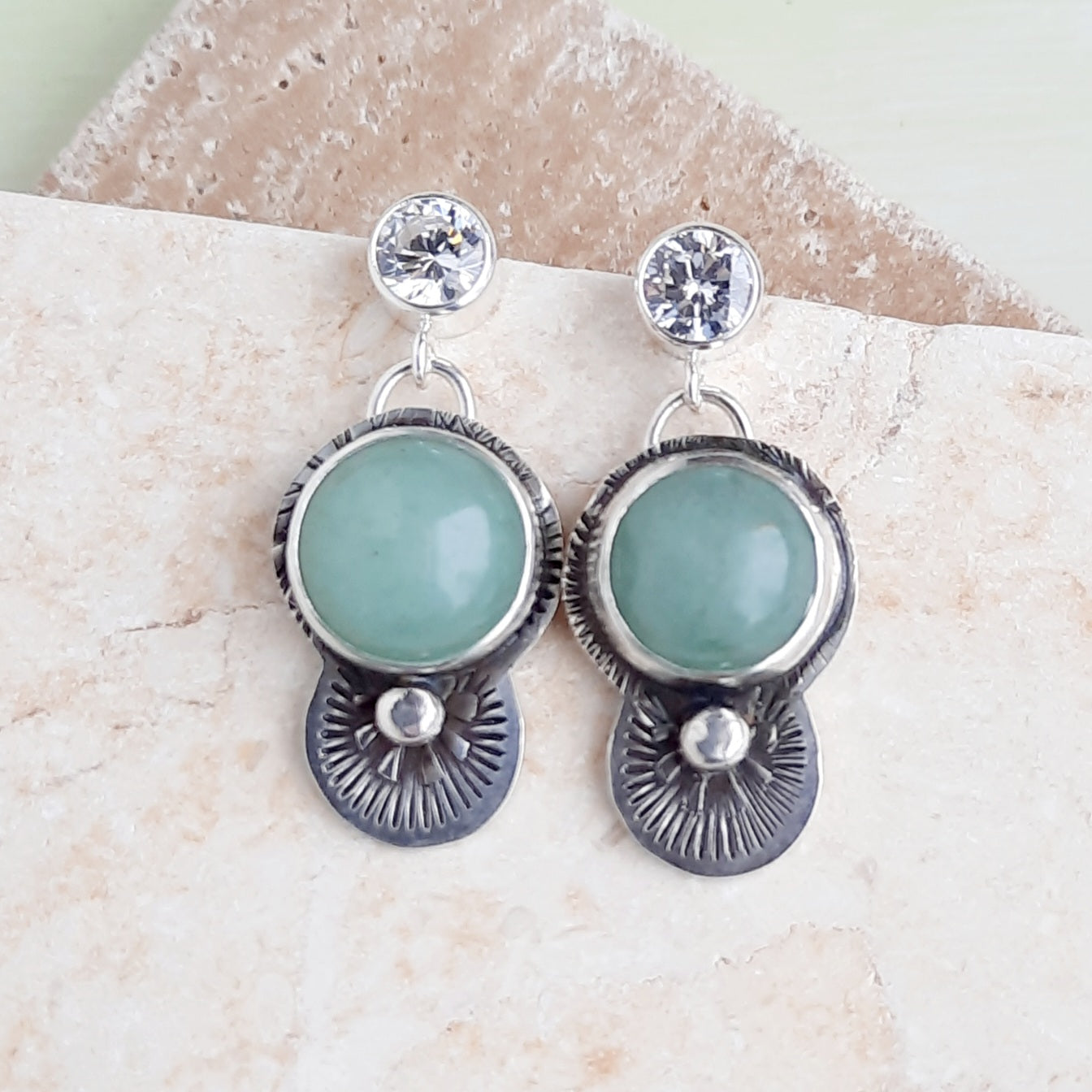 Trail Blaze: Aventurine Earrings