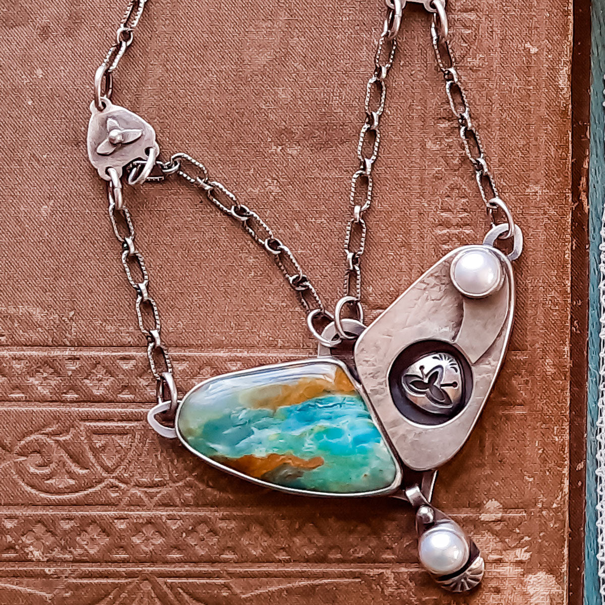 Potential - Peruvian Opals & Sterling Silver Necklace - Faith Collection