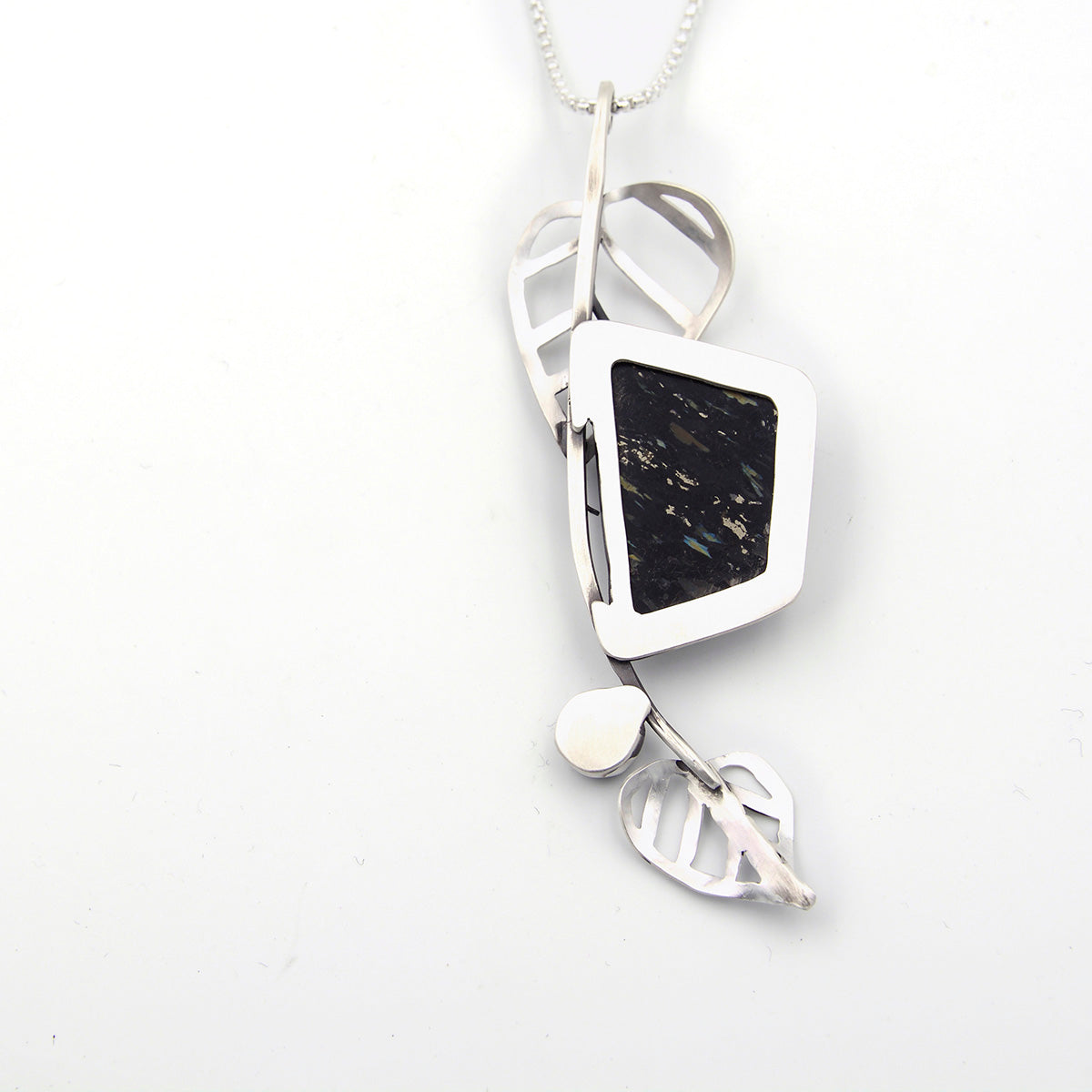 Nuummite Leaves Pendant