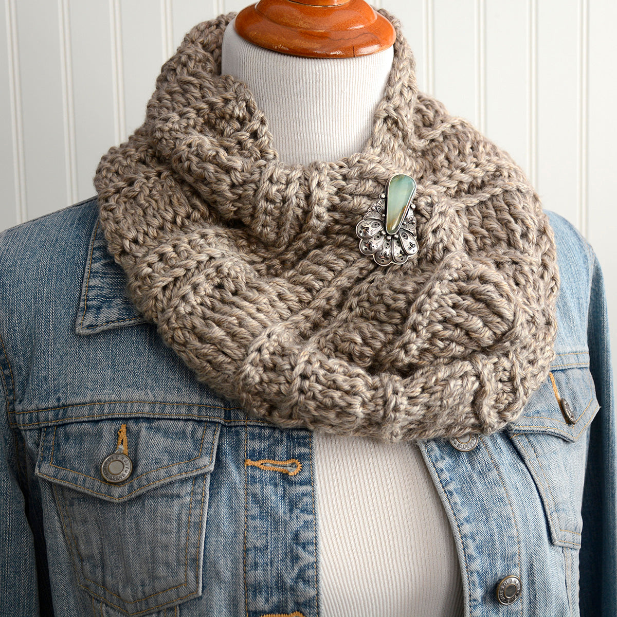 Together - Peruvian Opals & Sterling Silver Pendant Brooch - Faith Collection