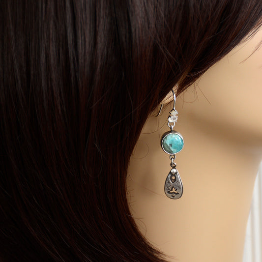 Together - Peruvian Opals & Sterling Silver Earrings - Faith Collection