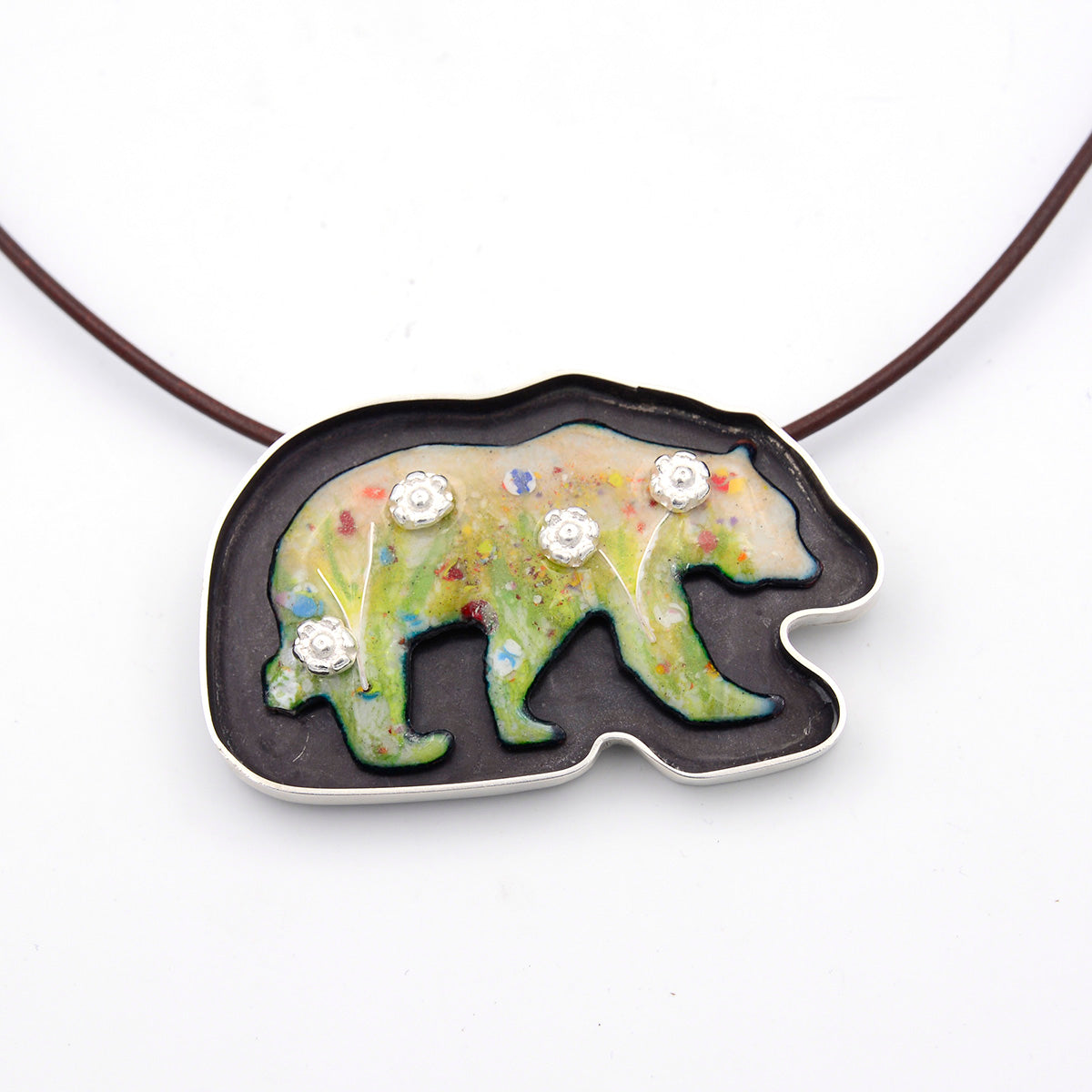 Bear Pendant Brooch - Prairie Garden Limited Edition