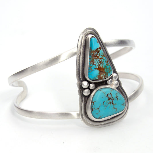 Sterling Silver & Royston Turquoise Cuff