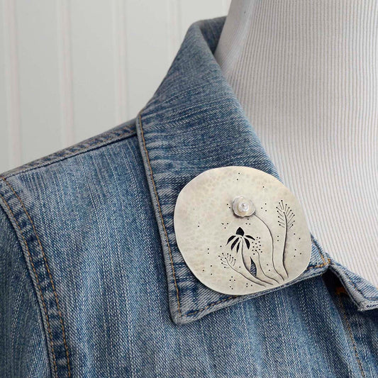 Pearl Garden - Pendant Brooch