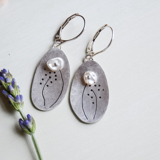 Pearl Garden - Herb Earrings