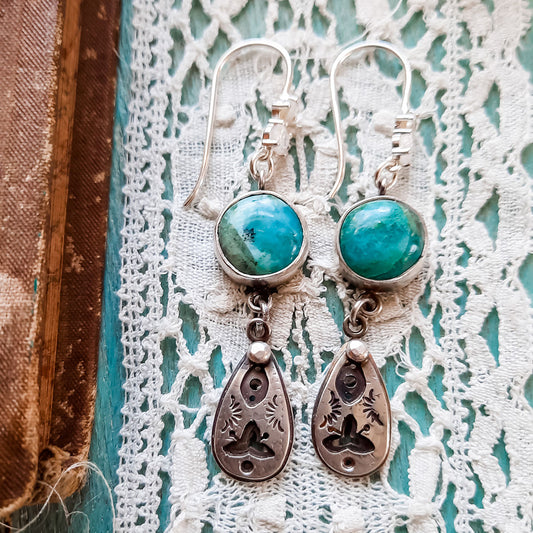Together - Peruvian Opals & Sterling Silver Earrings - Faith Collection