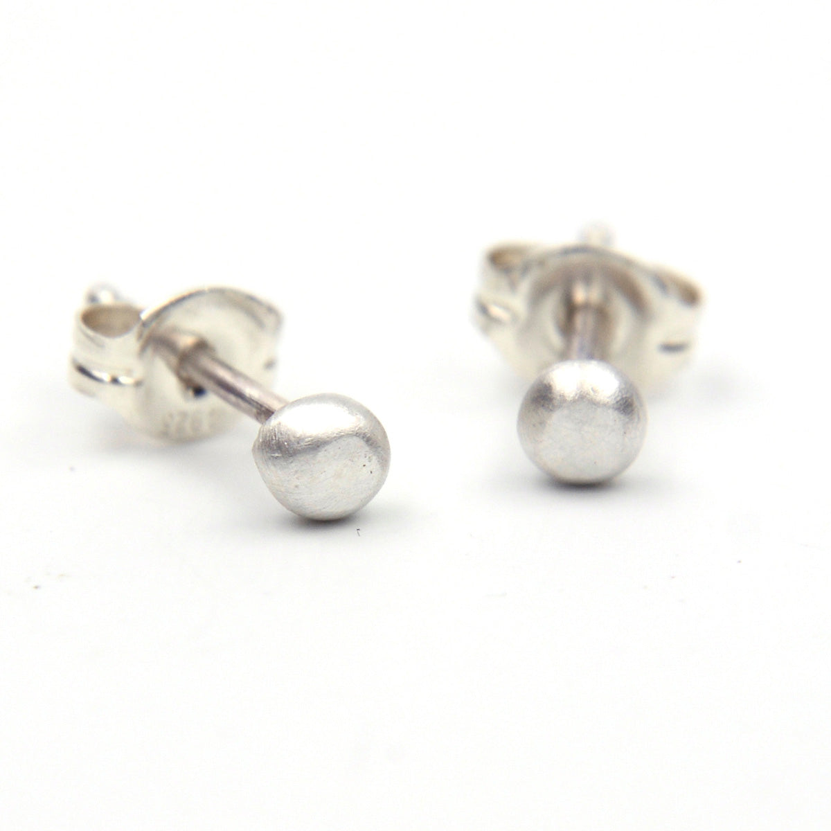 Silver Seed Stud Earrings