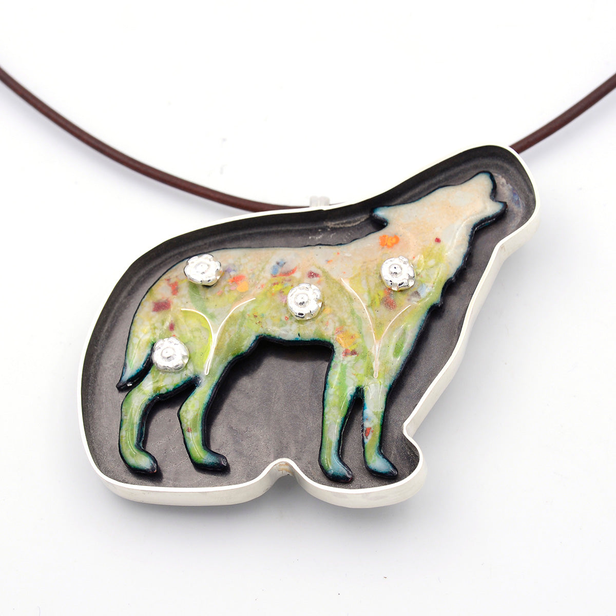 Wolf Pendant Brooch - Prairie Garden Limited Edition